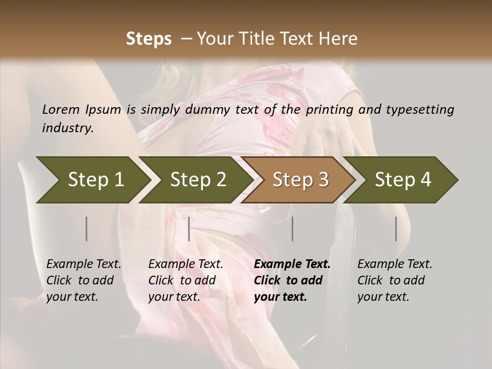 Energy Women Enjoyment PowerPoint Template