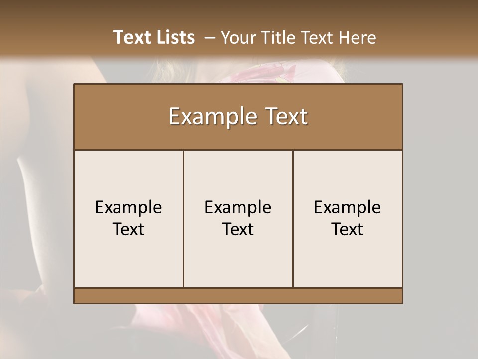 Energy Women Enjoyment PowerPoint Template