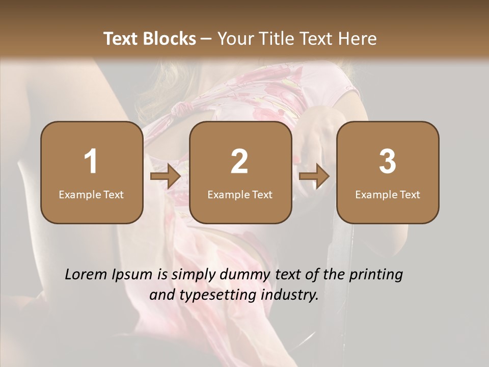 Energy Women Enjoyment PowerPoint Template