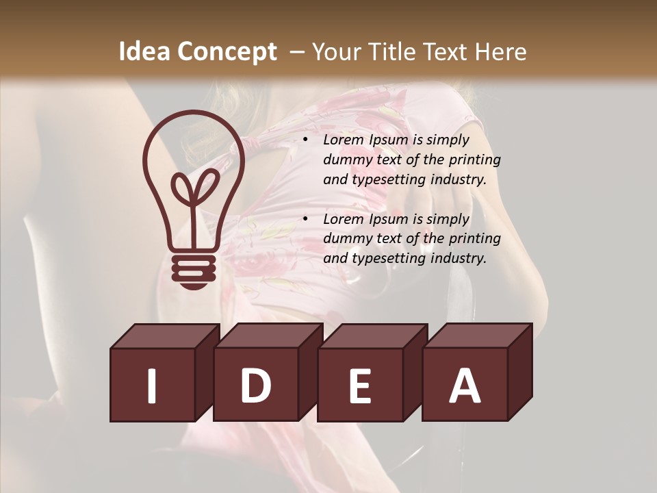 Energy Women Enjoyment PowerPoint Template