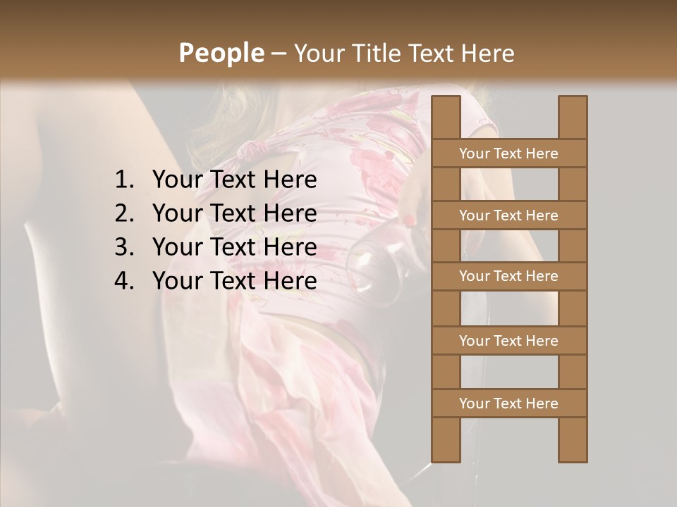 Energy Women Enjoyment PowerPoint Template