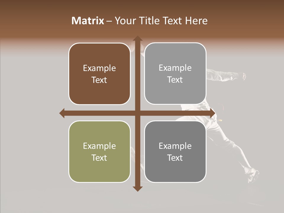 Fencing Black Swordsman PowerPoint Template