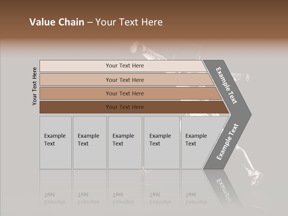 Fencing Black Swordsman PowerPoint Template