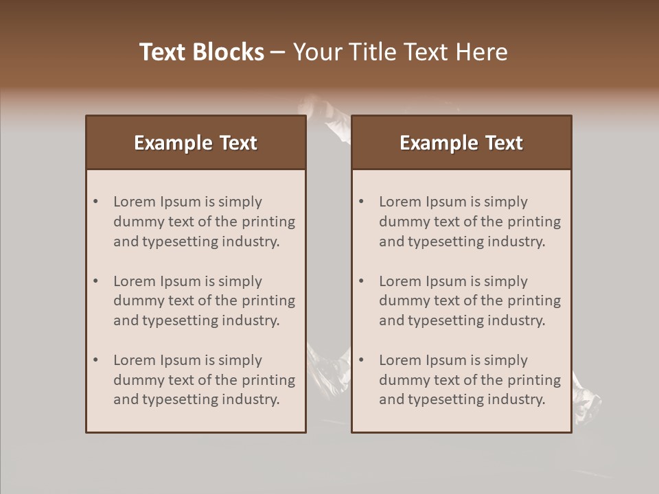 Fencing Black Swordsman PowerPoint Template