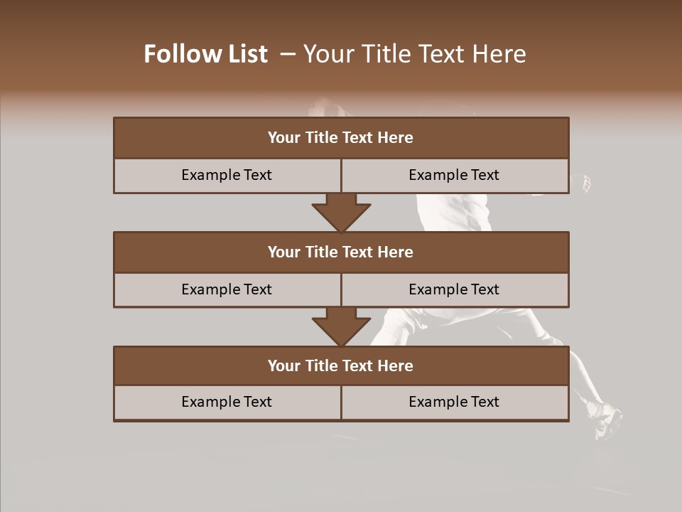 Fencing Black Swordsman PowerPoint Template