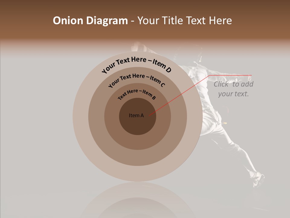 Fencing Black Swordsman PowerPoint Template