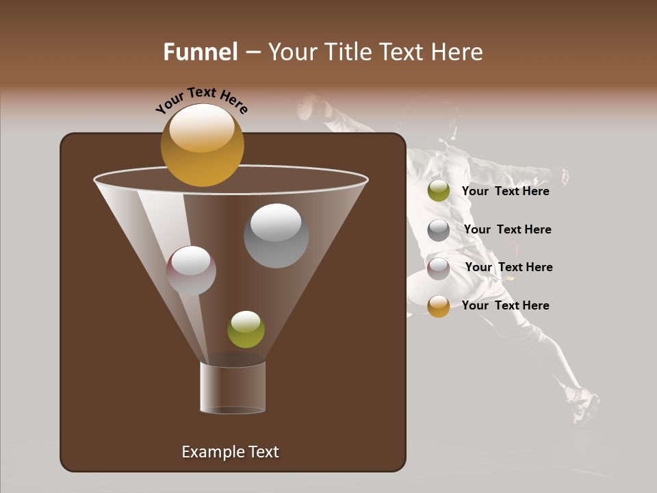 Fencing Black Swordsman PowerPoint Template