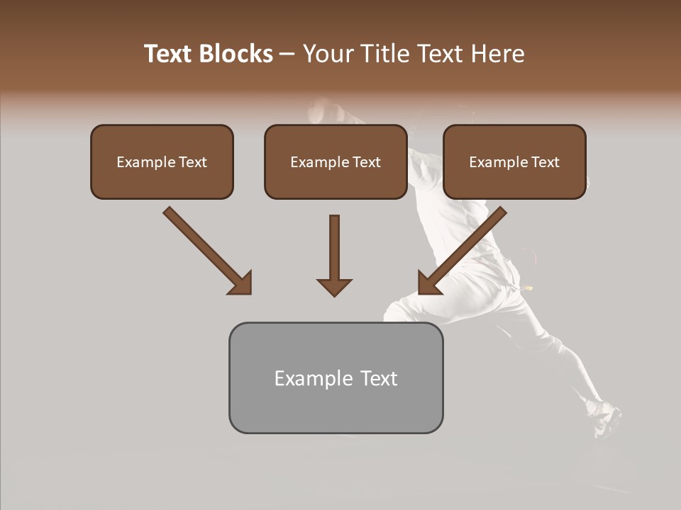 Fencing Black Swordsman PowerPoint Template