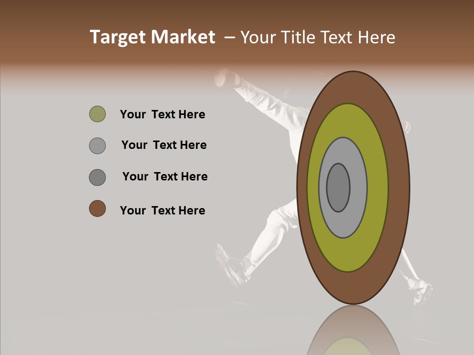 Fencing Black Swordsman PowerPoint Template