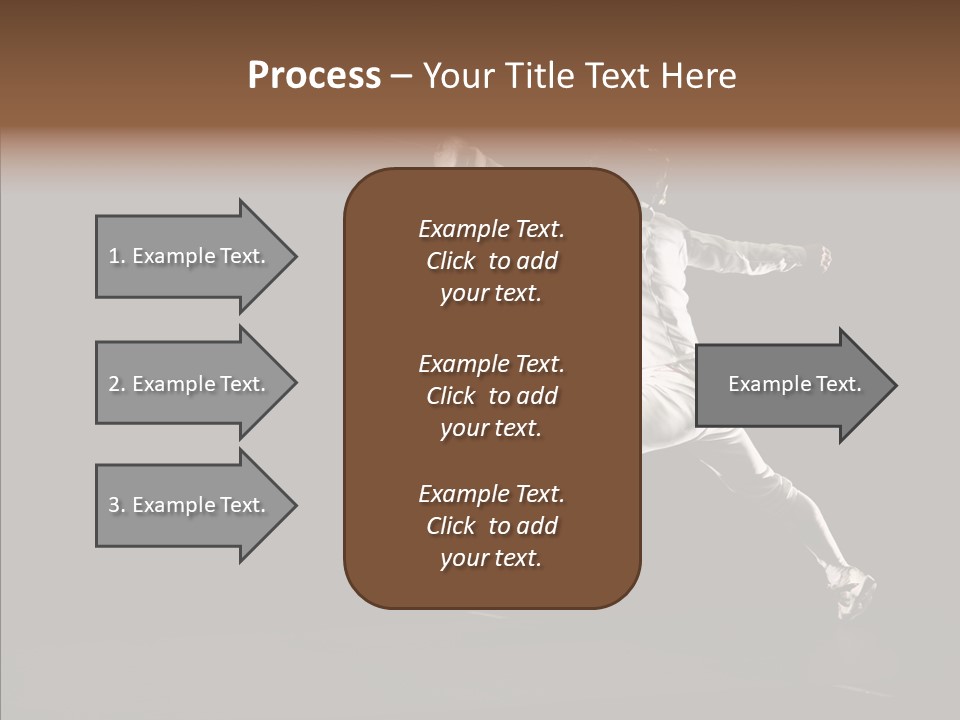 Fencing Black Swordsman PowerPoint Template