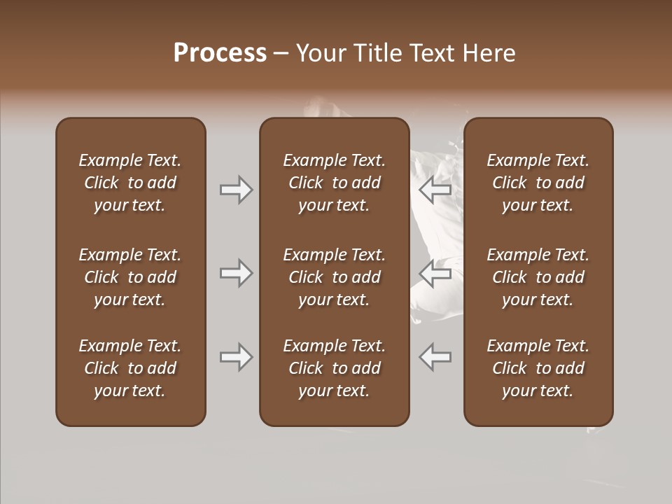 Fencing Black Swordsman PowerPoint Template