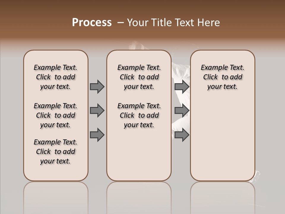 Fencing Black Swordsman PowerPoint Template