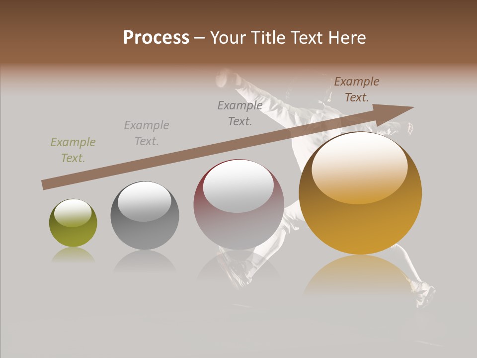 Fencing Black Swordsman PowerPoint Template