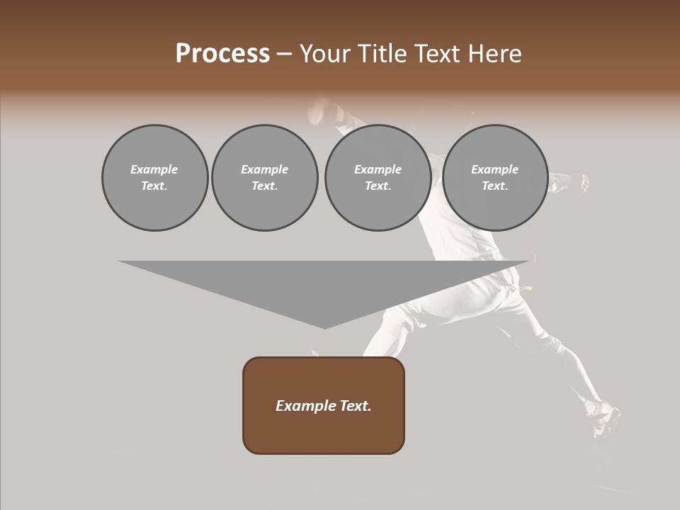 Fencing Black Swordsman PowerPoint Template