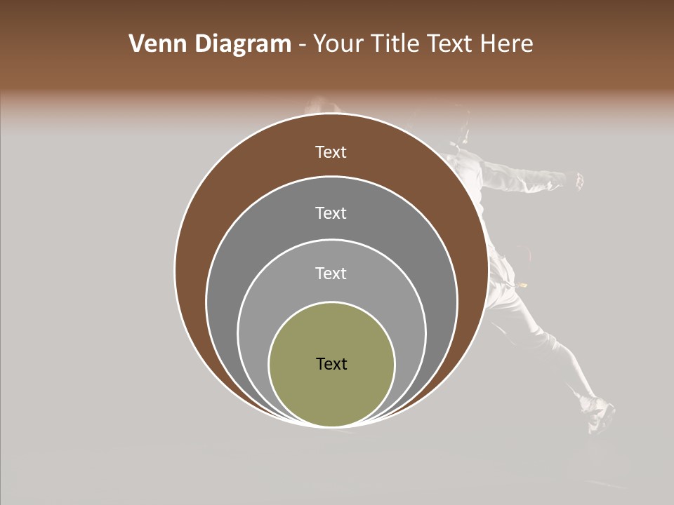 Fencing Black Swordsman PowerPoint Template