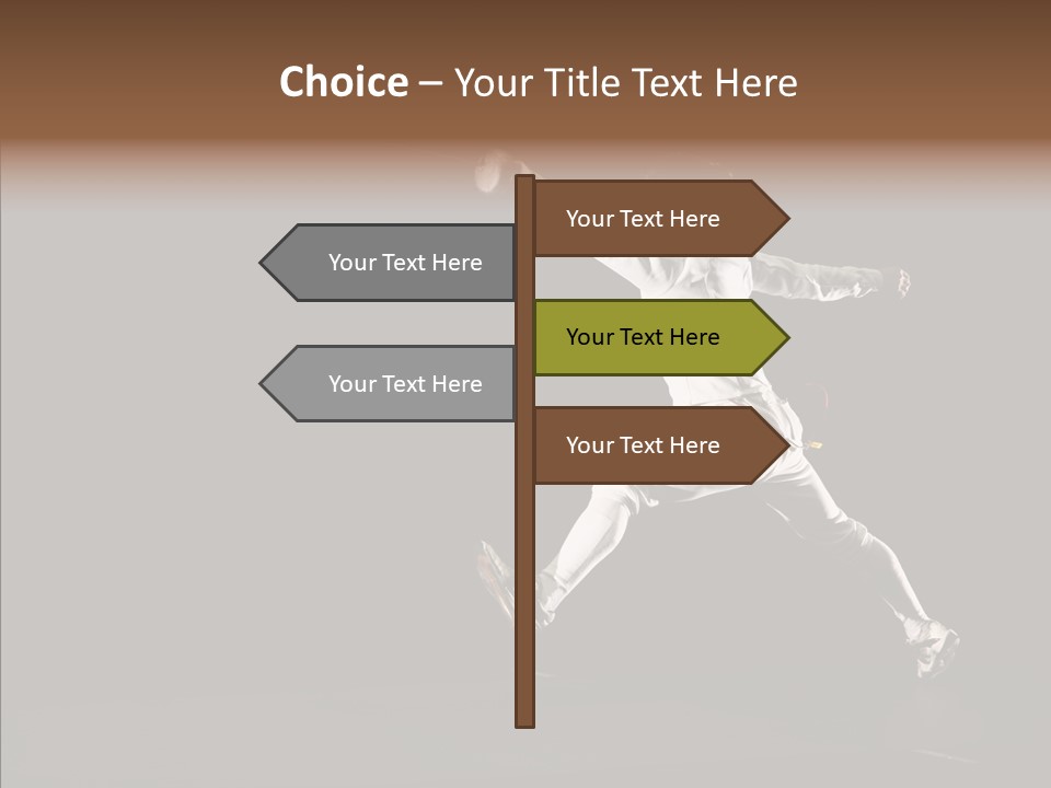 Fencing Black Swordsman PowerPoint Template