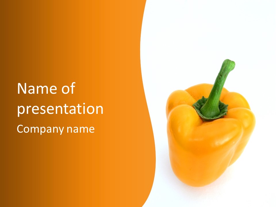 Pepper Nutritious Vegetable PowerPoint Template