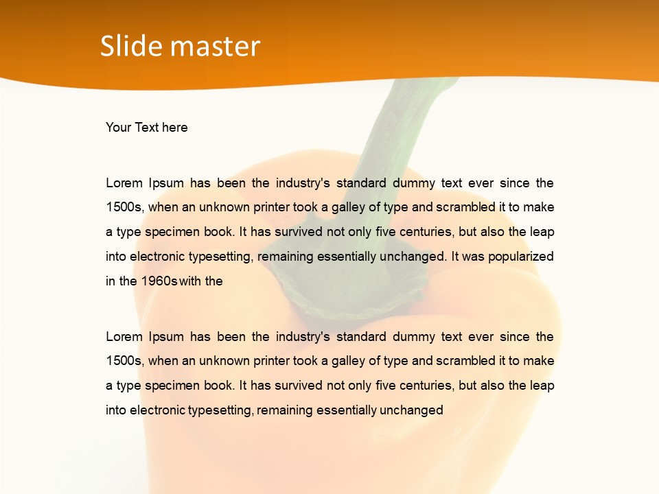 Pepper Nutritious Vegetable PowerPoint Template