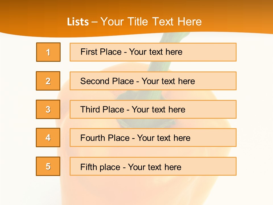 Pepper Nutritious Vegetable PowerPoint Template