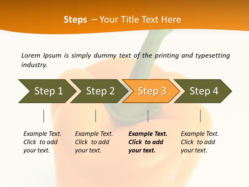 Pepper Nutritious Vegetable PowerPoint Template