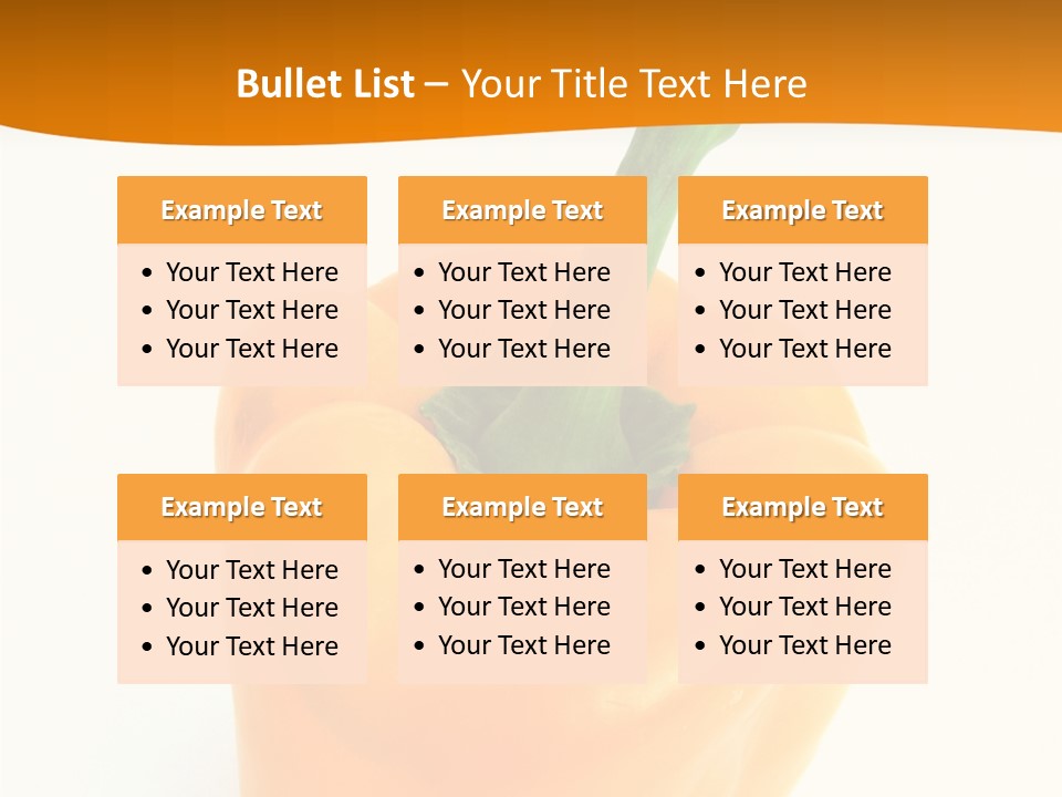 Pepper Nutritious Vegetable PowerPoint Template