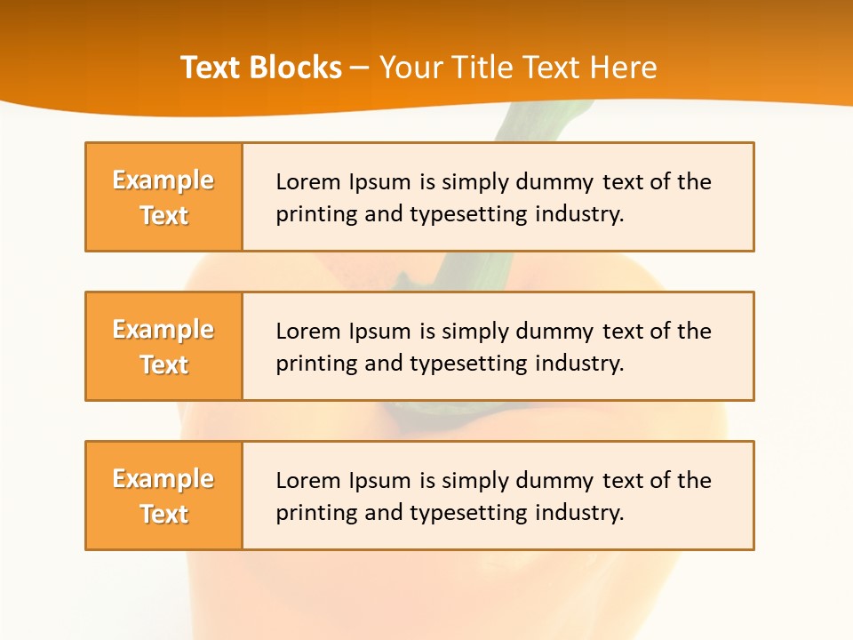Pepper Nutritious Vegetable PowerPoint Template