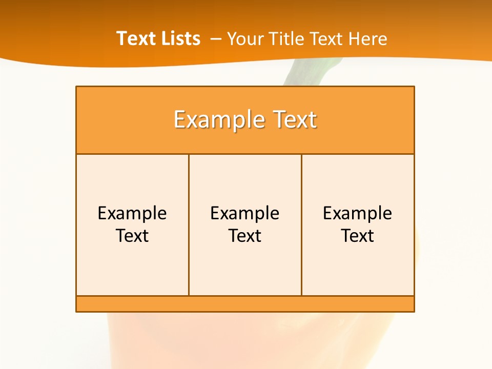Pepper Nutritious Vegetable PowerPoint Template