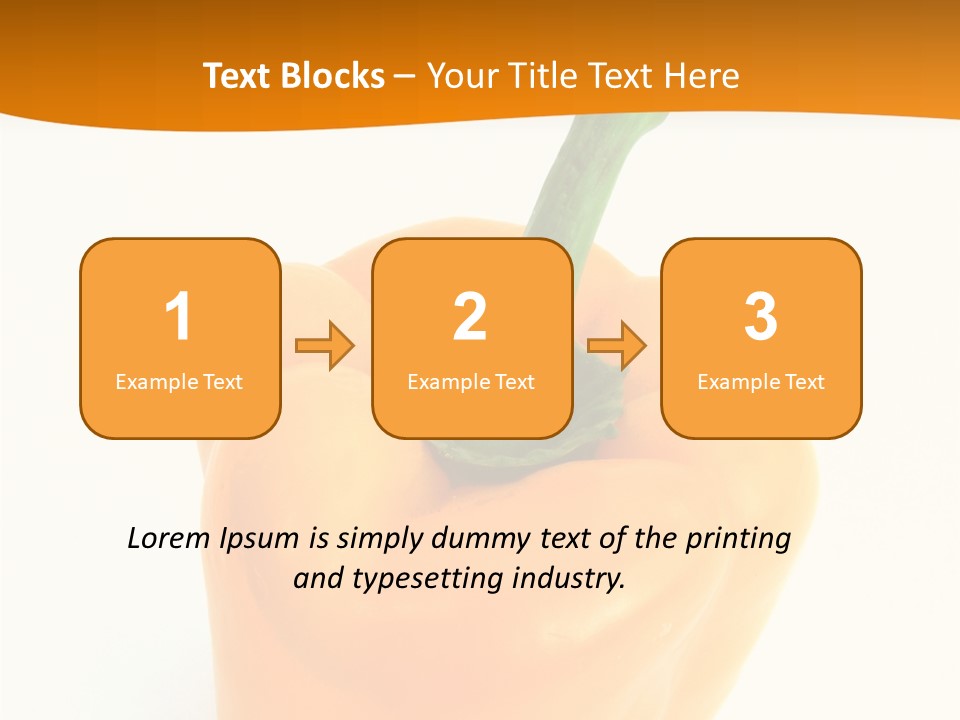 Pepper Nutritious Vegetable PowerPoint Template