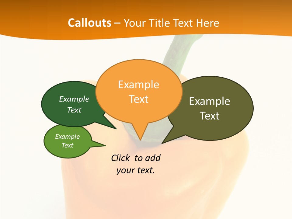Pepper Nutritious Vegetable PowerPoint Template