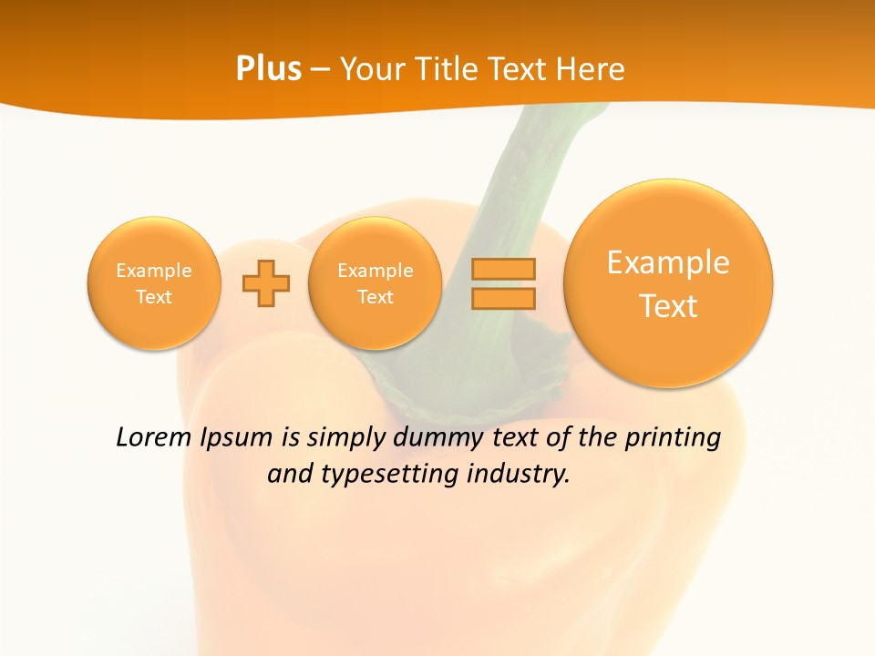Pepper Nutritious Vegetable PowerPoint Template