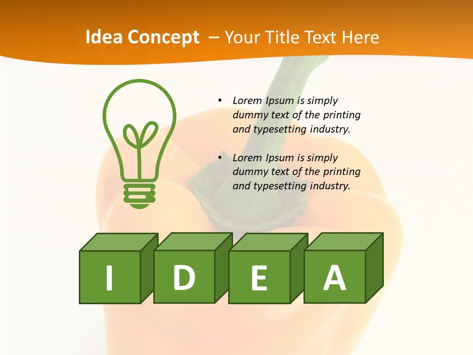 Pepper Nutritious Vegetable PowerPoint Template