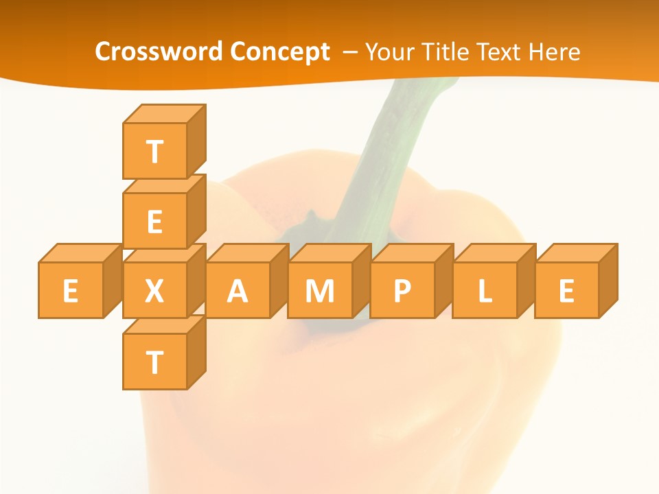 Pepper Nutritious Vegetable PowerPoint Template