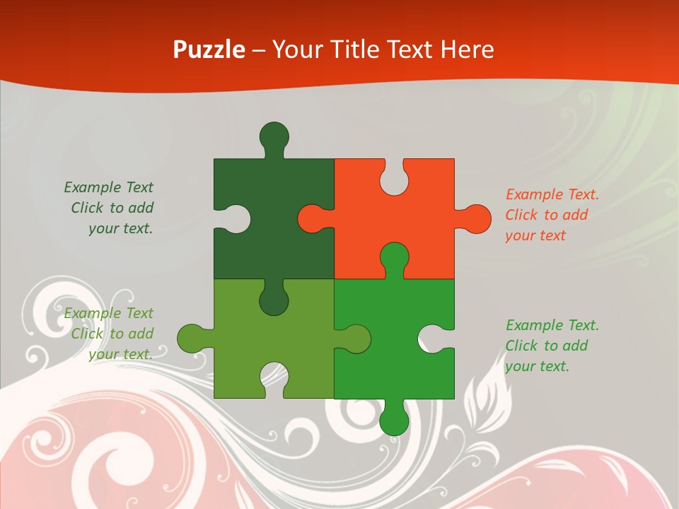 Digital Spring Clip Art PowerPoint Template