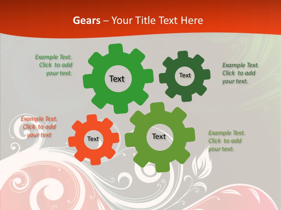 Digital Spring Clip Art PowerPoint Template