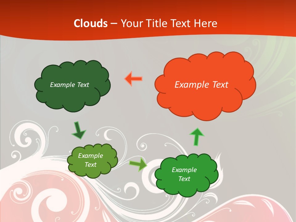 Digital Spring Clip Art PowerPoint Template