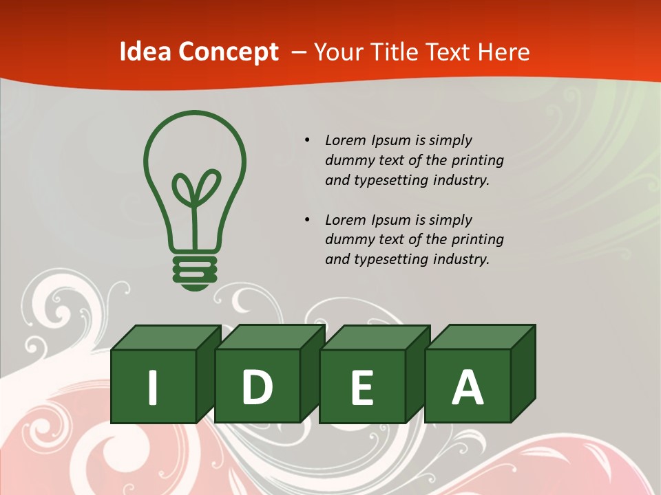 Digital Spring Clip Art PowerPoint Template