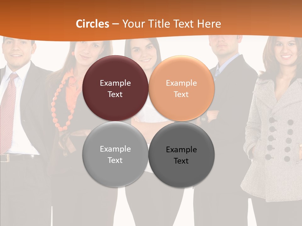 Commerce Female Standing PowerPoint Template