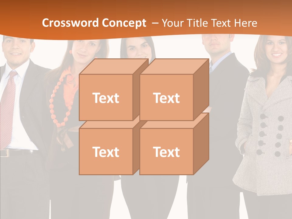 Commerce Female Standing PowerPoint Template