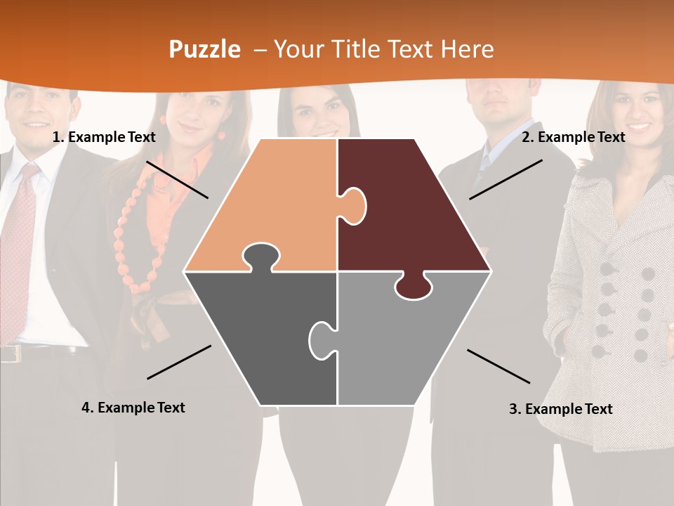 Commerce Female Standing PowerPoint Template