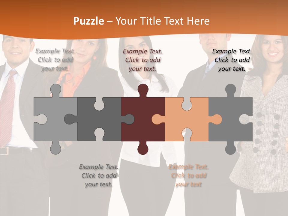 Commerce Female Standing PowerPoint Template