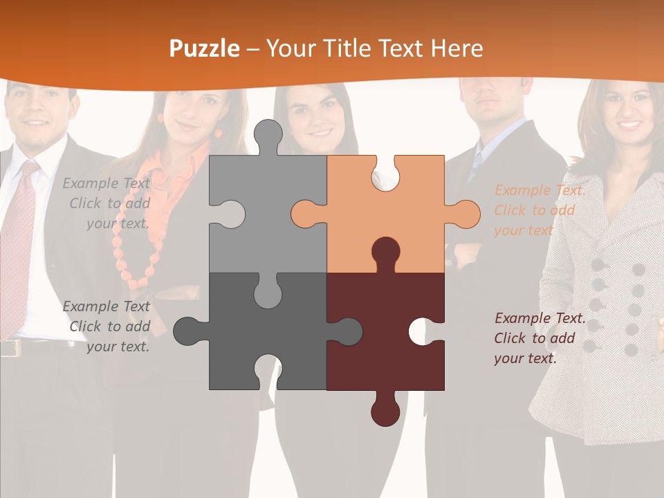 Commerce Female Standing PowerPoint Template