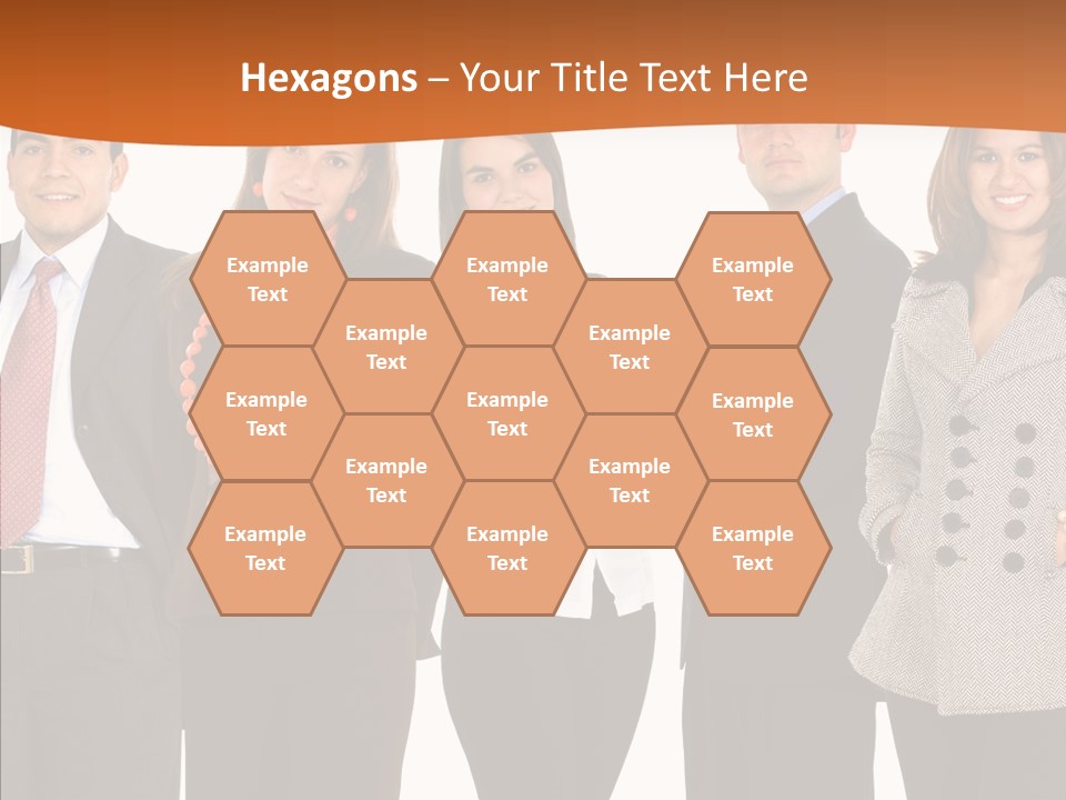 Commerce Female Standing PowerPoint Template