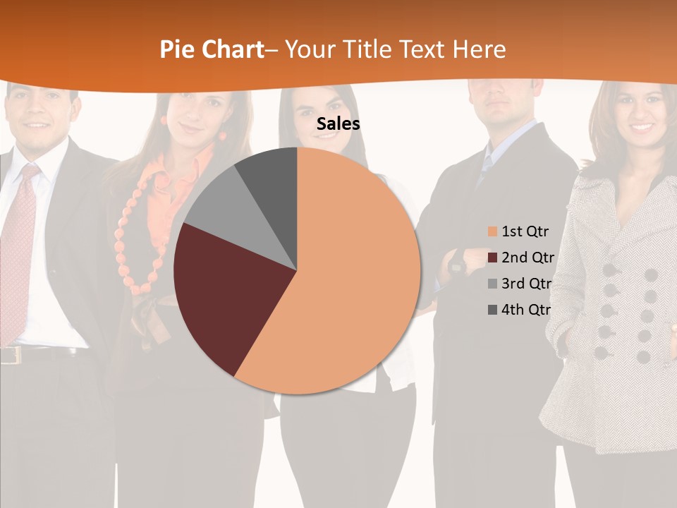 Commerce Female Standing PowerPoint Template