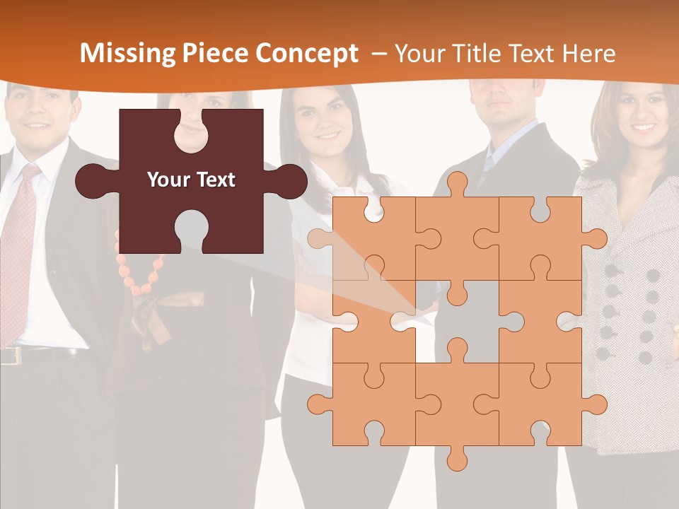 Commerce Female Standing PowerPoint Template