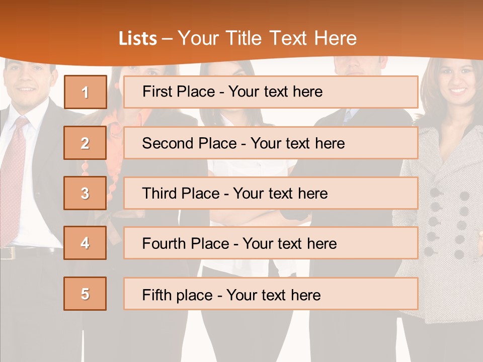 Commerce Female Standing PowerPoint Template