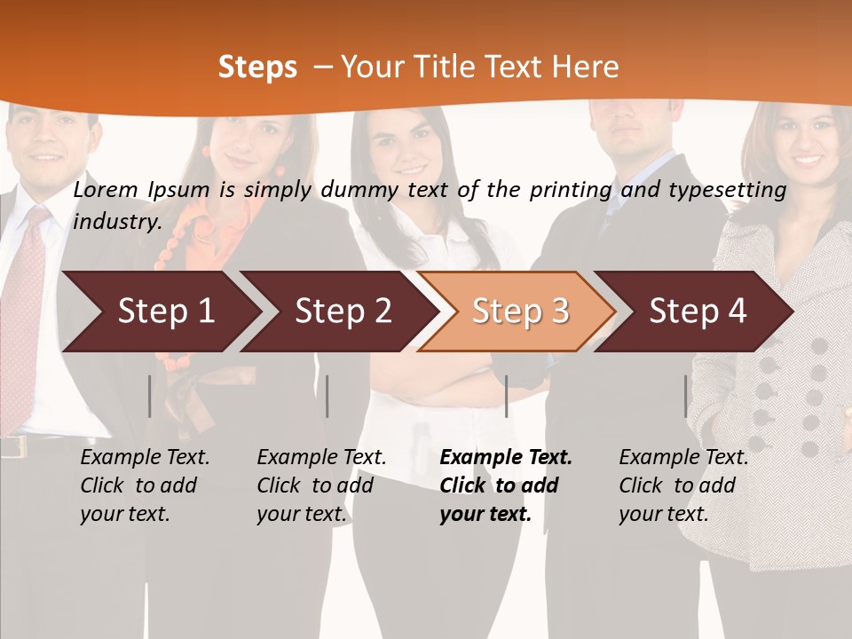 Commerce Female Standing PowerPoint Template