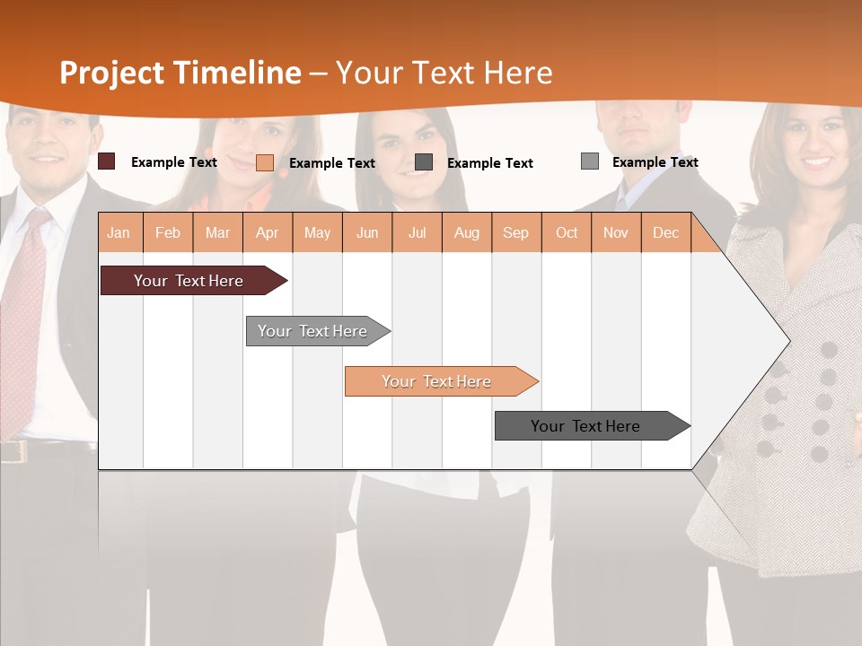 Commerce Female Standing PowerPoint Template