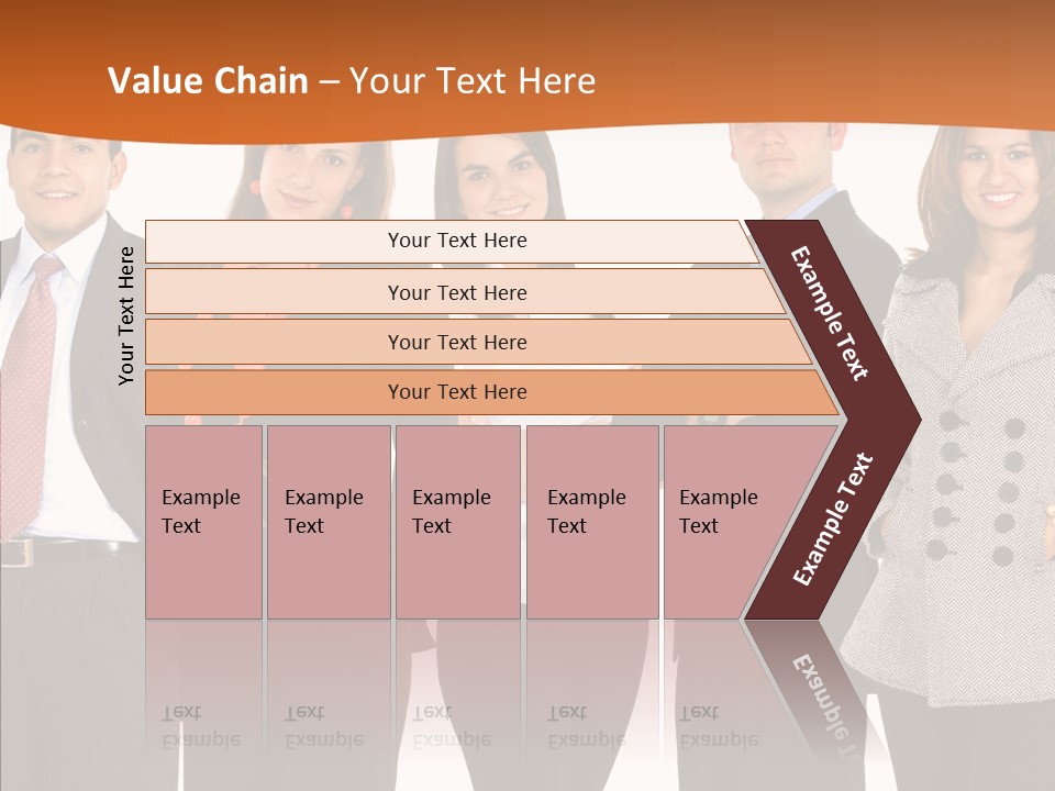 Commerce Female Standing PowerPoint Template