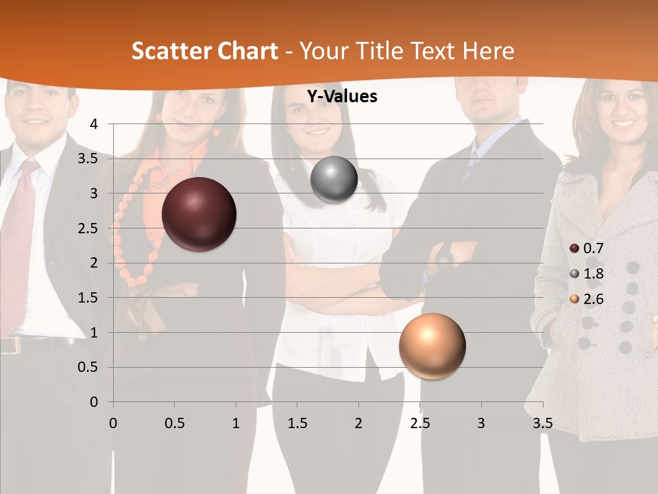 Commerce Female Standing PowerPoint Template