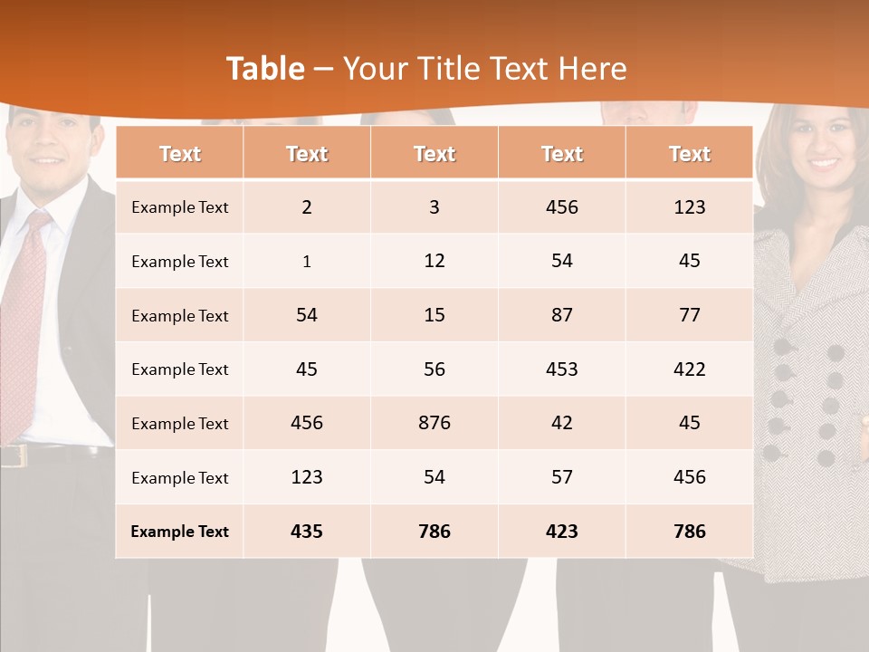 Commerce Female Standing PowerPoint Template